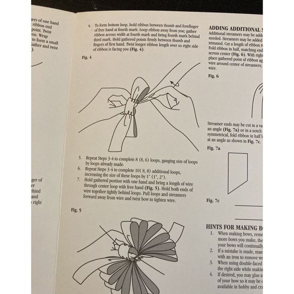 Create Your Own Christmas Bows Pattern Booklet DIY‎ Wrapping Decorative How To - Picture 6 of 7